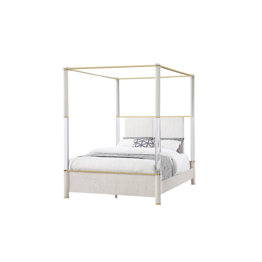 Malmo Oak Queen Bed. Picture 2