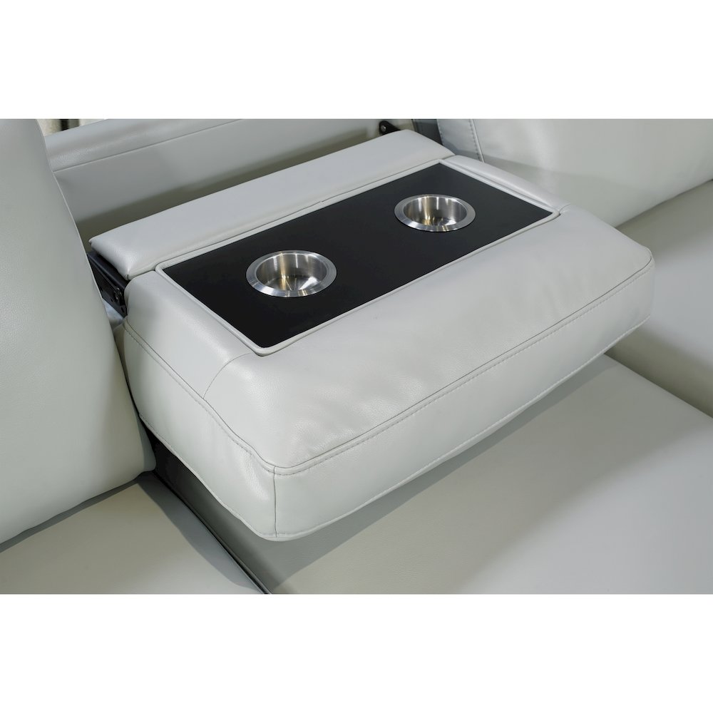U0212 Blanche Silver Pull Out Sofa Bed. Picture 3