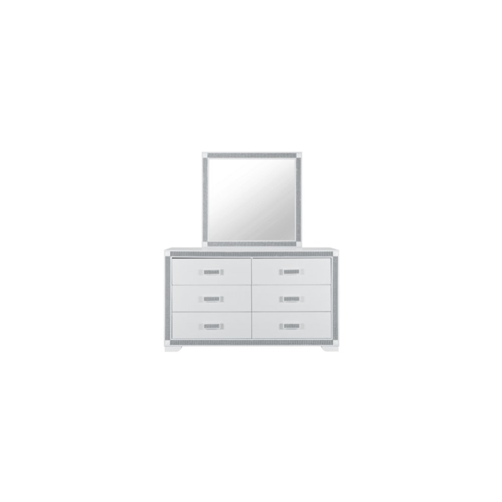 Soleil White Dresser. Picture 3