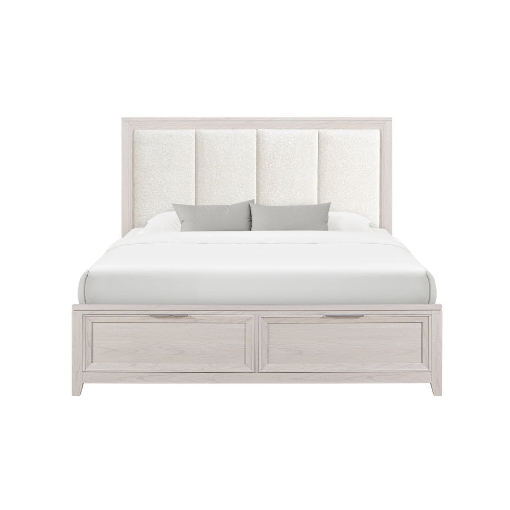 Mariah Beige Queen Bed. Picture 1