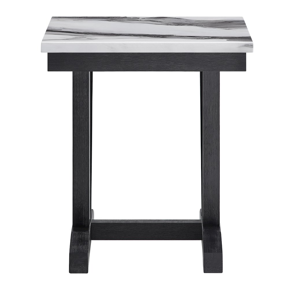 T1319 Blk/Wht End Table. Picture 1