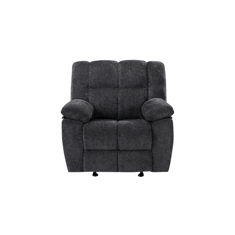 U6000 Black Glider Recliner. Picture 1