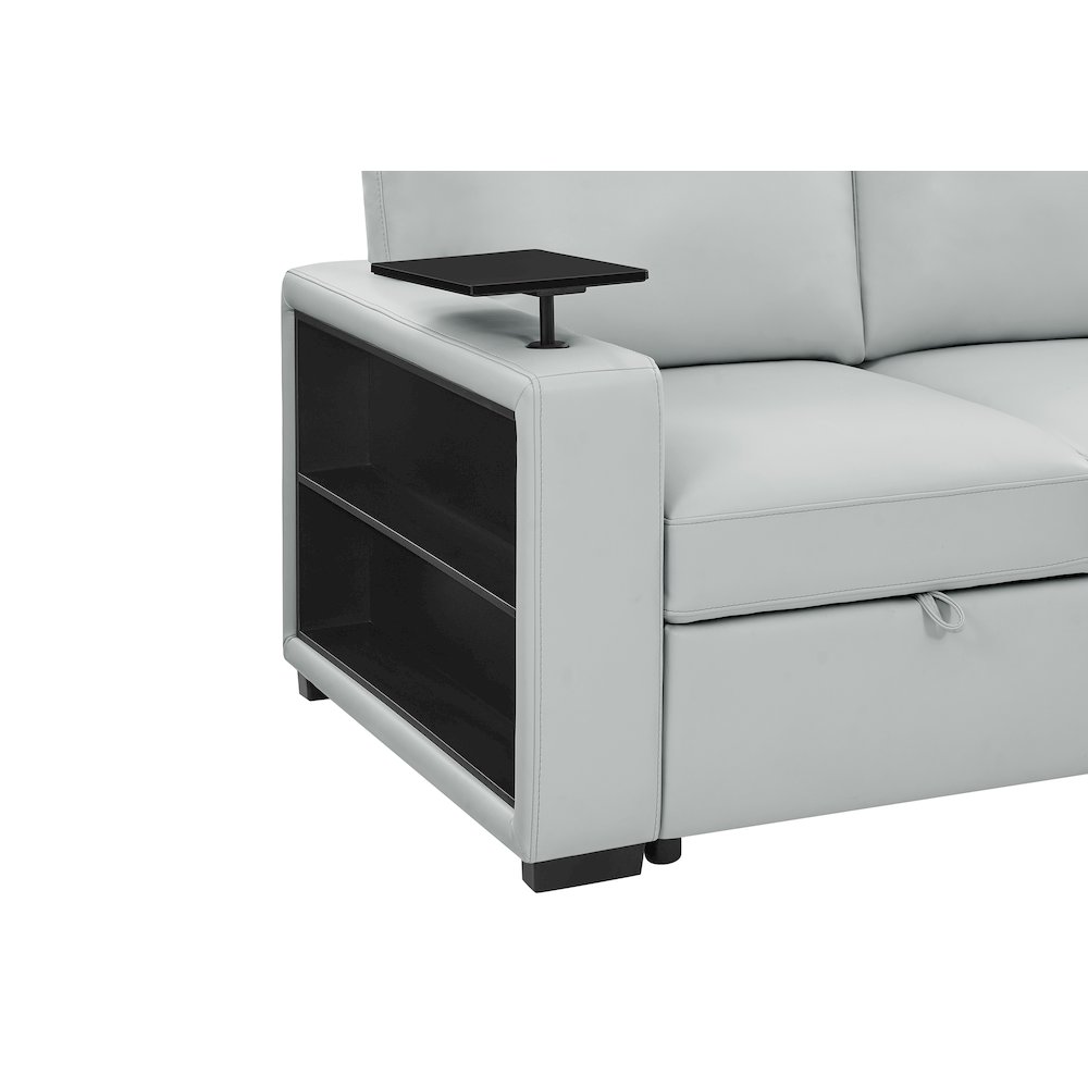 U0212 Blanche Silver Pull Out Sofa Bed. Picture 4
