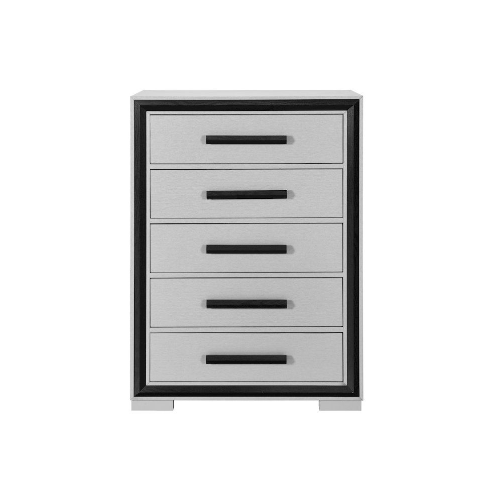 Amelia Grey Black King Bed W/Led. Picture 4