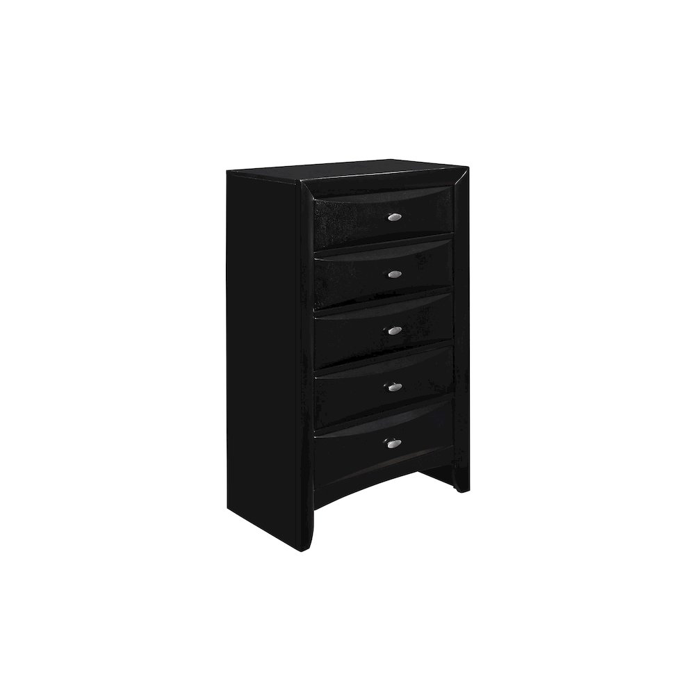 Transitional Linda Black Chest, Black. Picture 2
