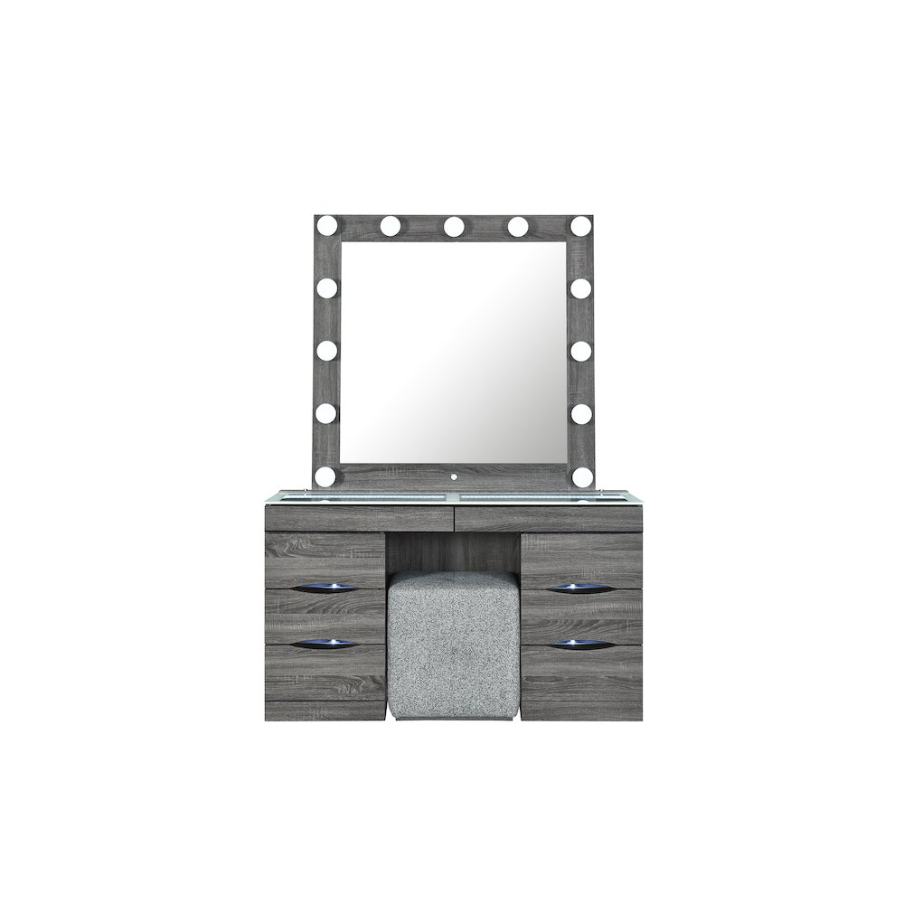 Lexi Grey Vanity With Speaker. Picture 3