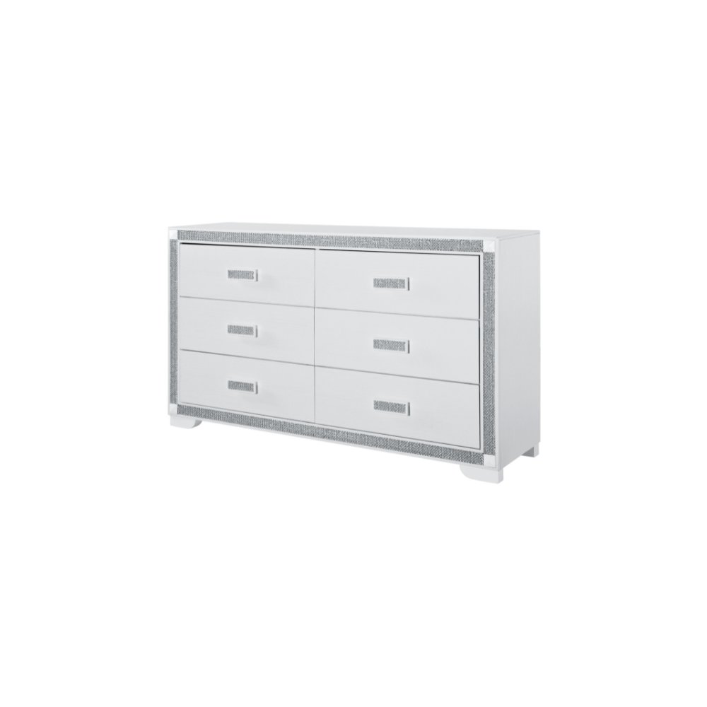 Soleil White Dresser. Picture 2