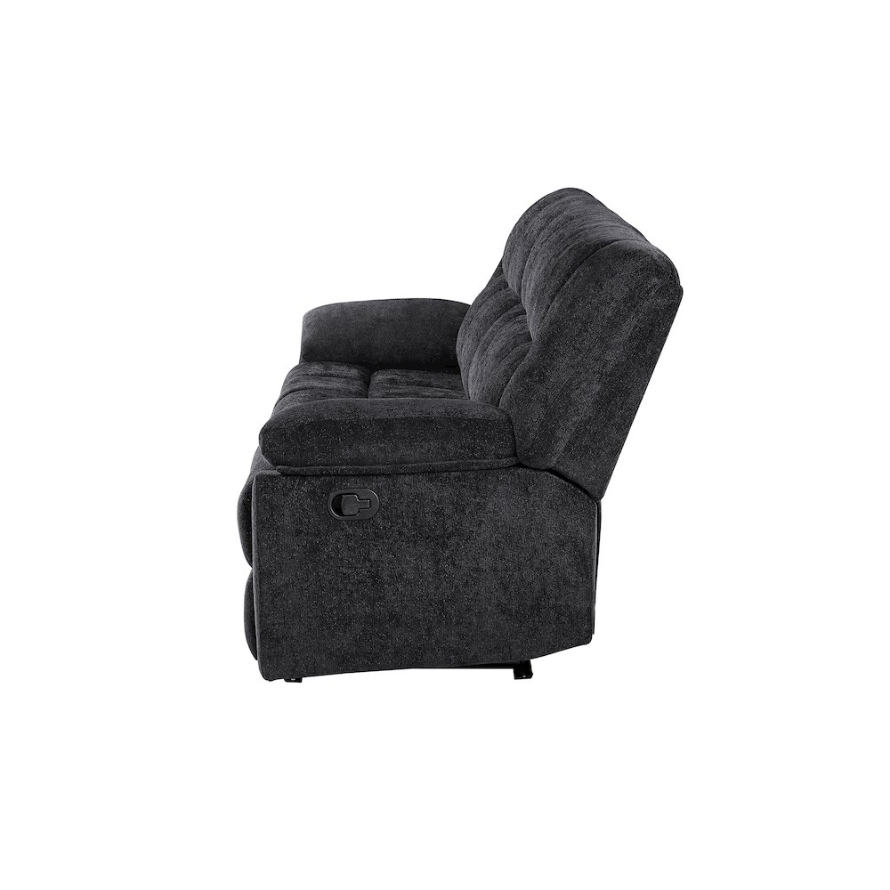 U6000 Black Reclining Sofa. Picture 3