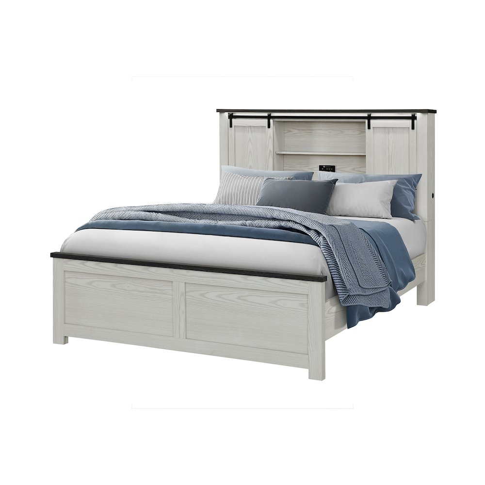 Ava Beige Queen Bed. Picture 2