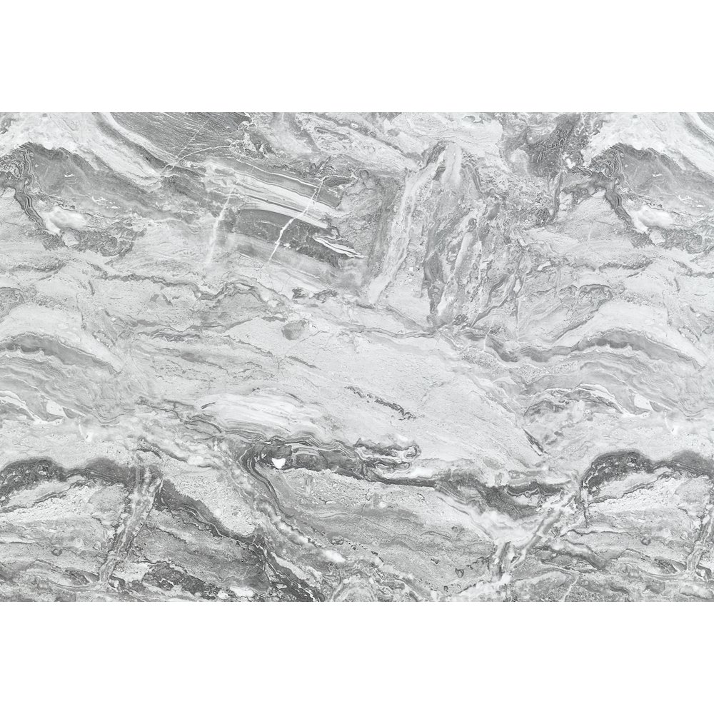 Naomi Silver Marble Mirror With Led. Picture 4