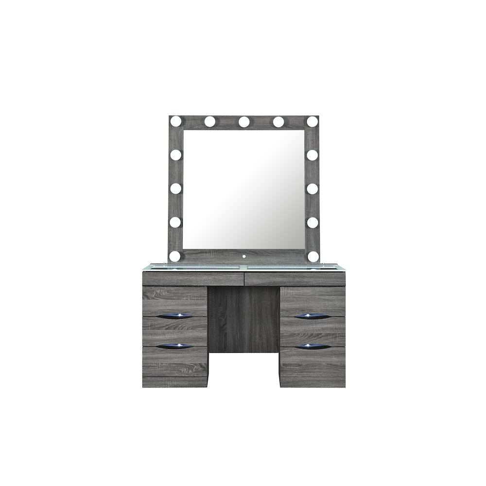 Lexi Grey Vanity With Speaker. Picture 1