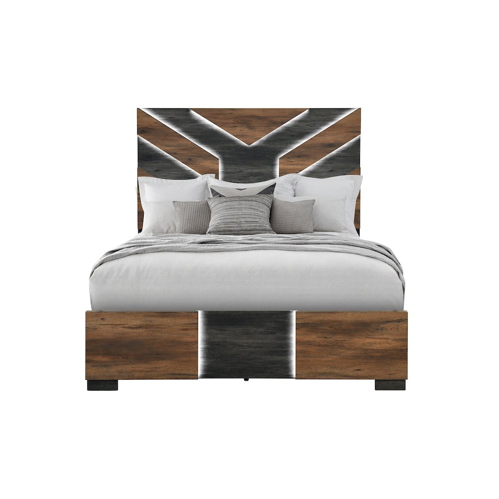 Optimus Brown/Black Full Bed. Picture 1