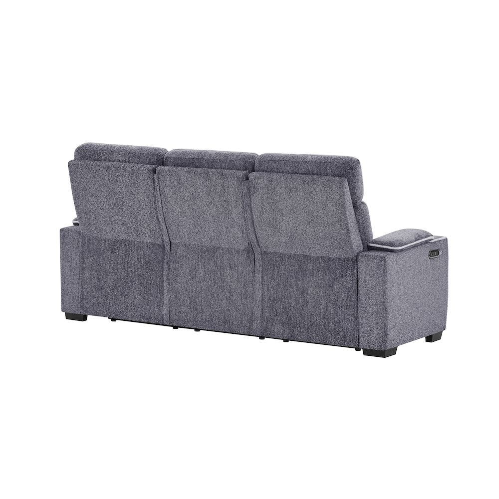 U1895 Grey P2 Reclining Sofa With Is And Led. Picture 4