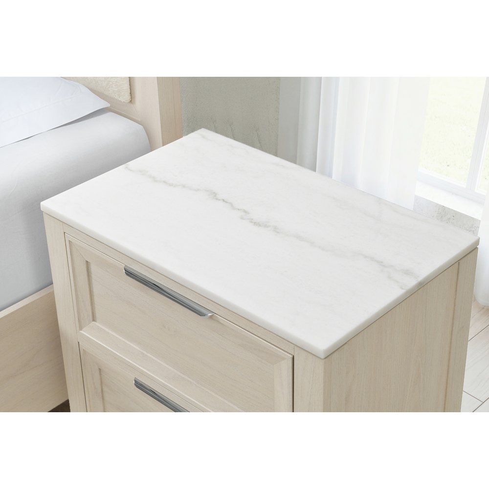 Mariah Beige Nightstand. Picture 4