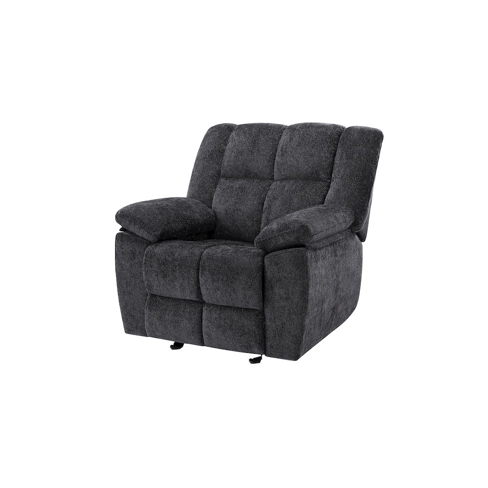 U6000 Black Glider Recliner. Picture 2