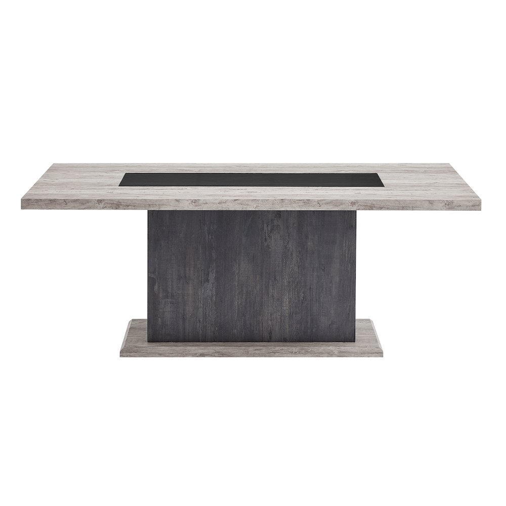 D8030 Dining Table With Storage Drawers And Storage Door. Picture 1
