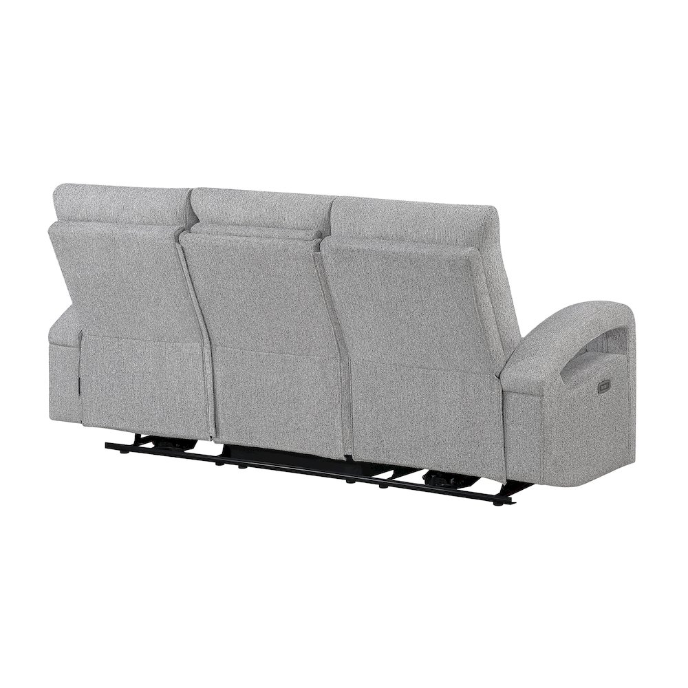 U6611 Grey 15 Power Reclining Sofa With Led. Picture 4