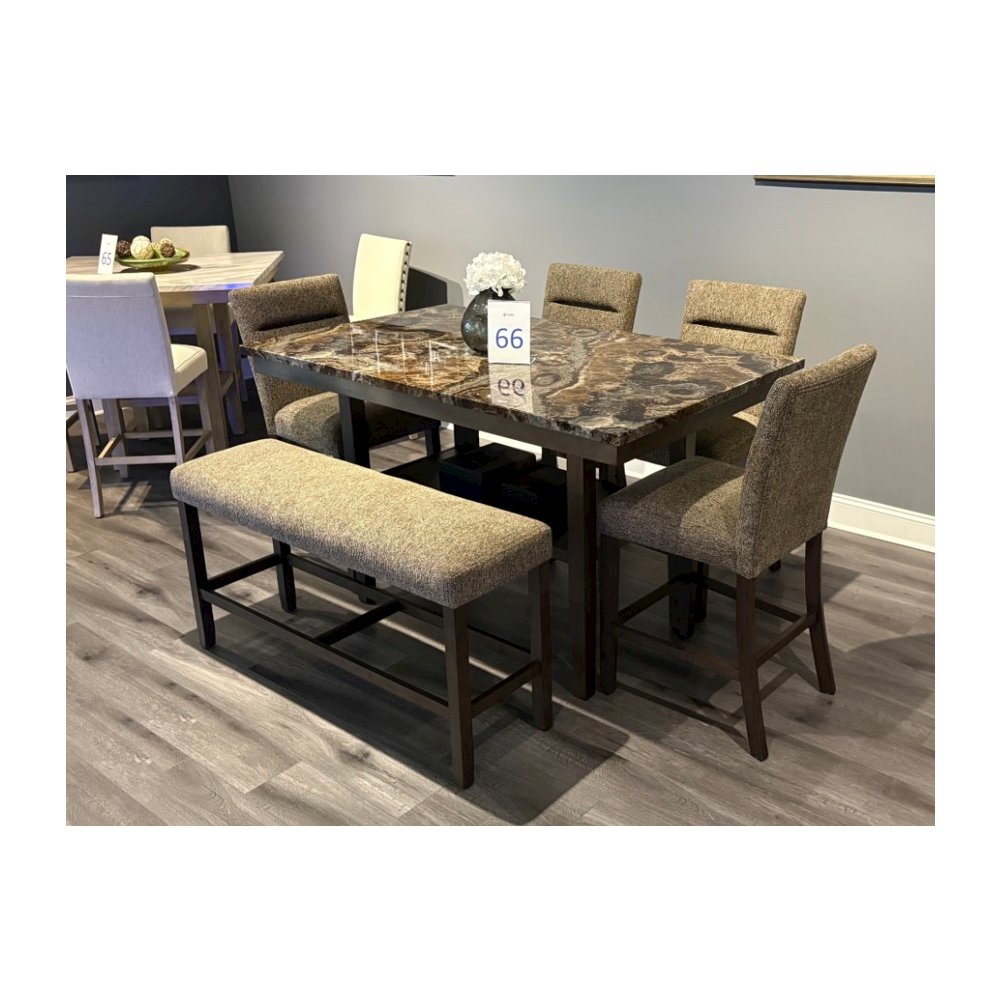 D4355 Brown Bar Stool Kit Of 2. Picture 1