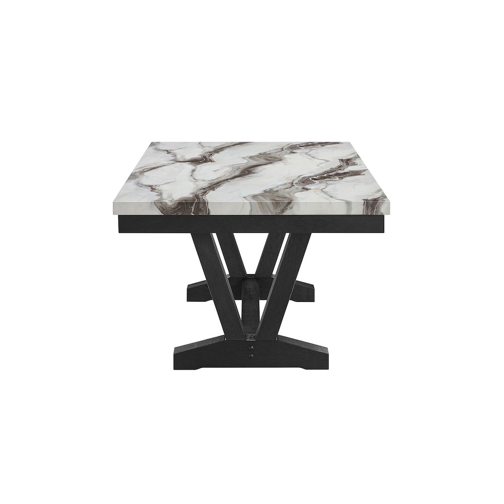 D1319 Black/White Dining Table. Picture 3