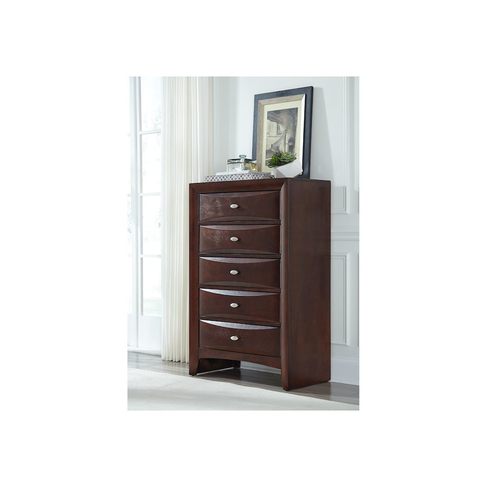 Transitional Linda New Merlot Chest, Merlot. Picture 3