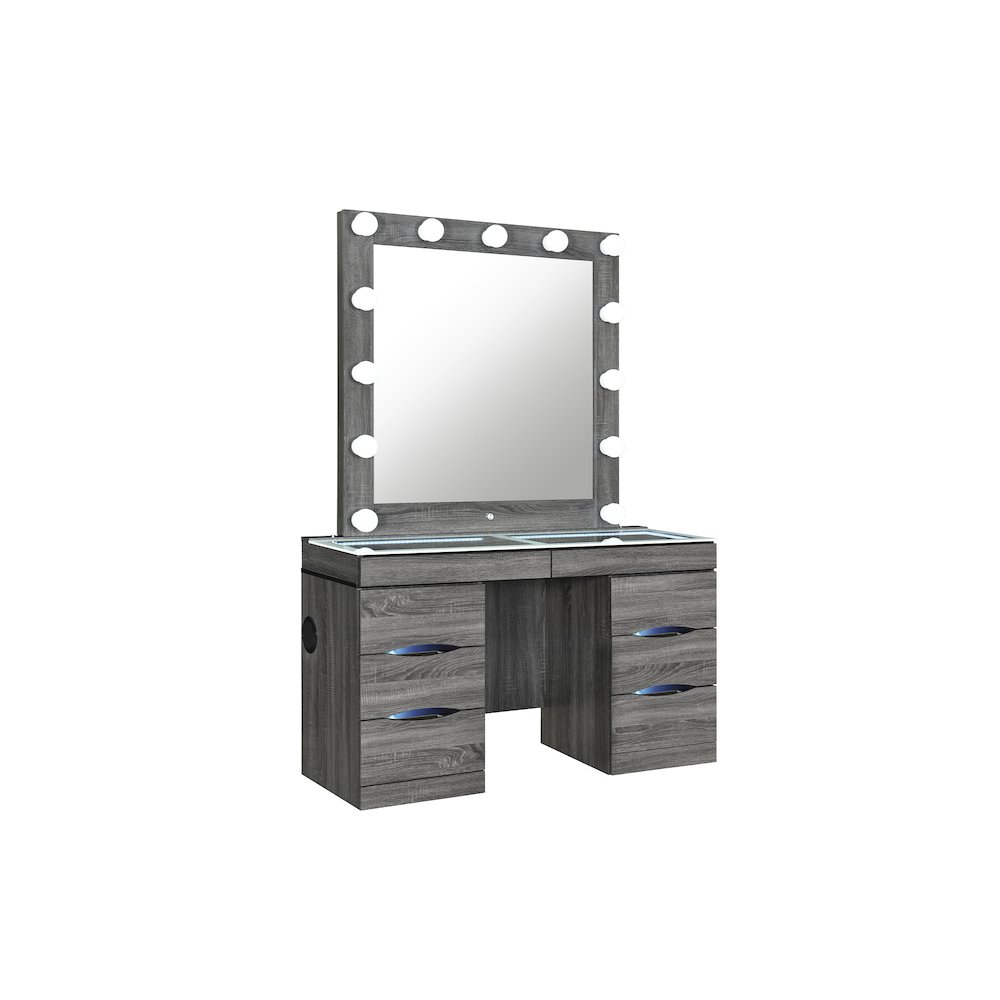 Lexi Grey Vanity With Speaker. Picture 2