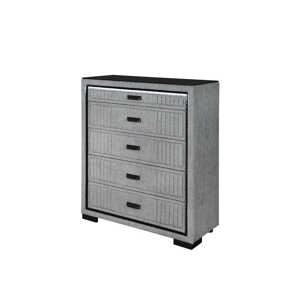 Isabella Grey Chest With Led. Picture 2