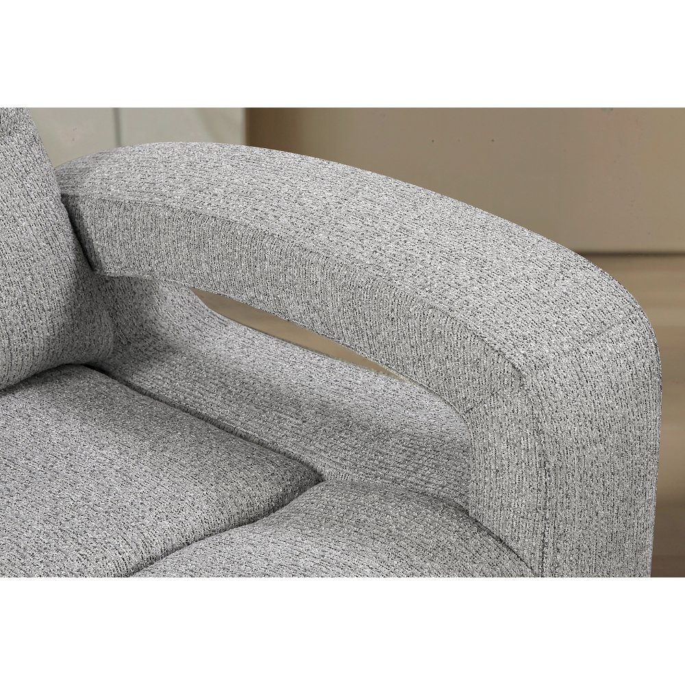 U6611 Grey 15 Power Recliner With Led. Picture 3