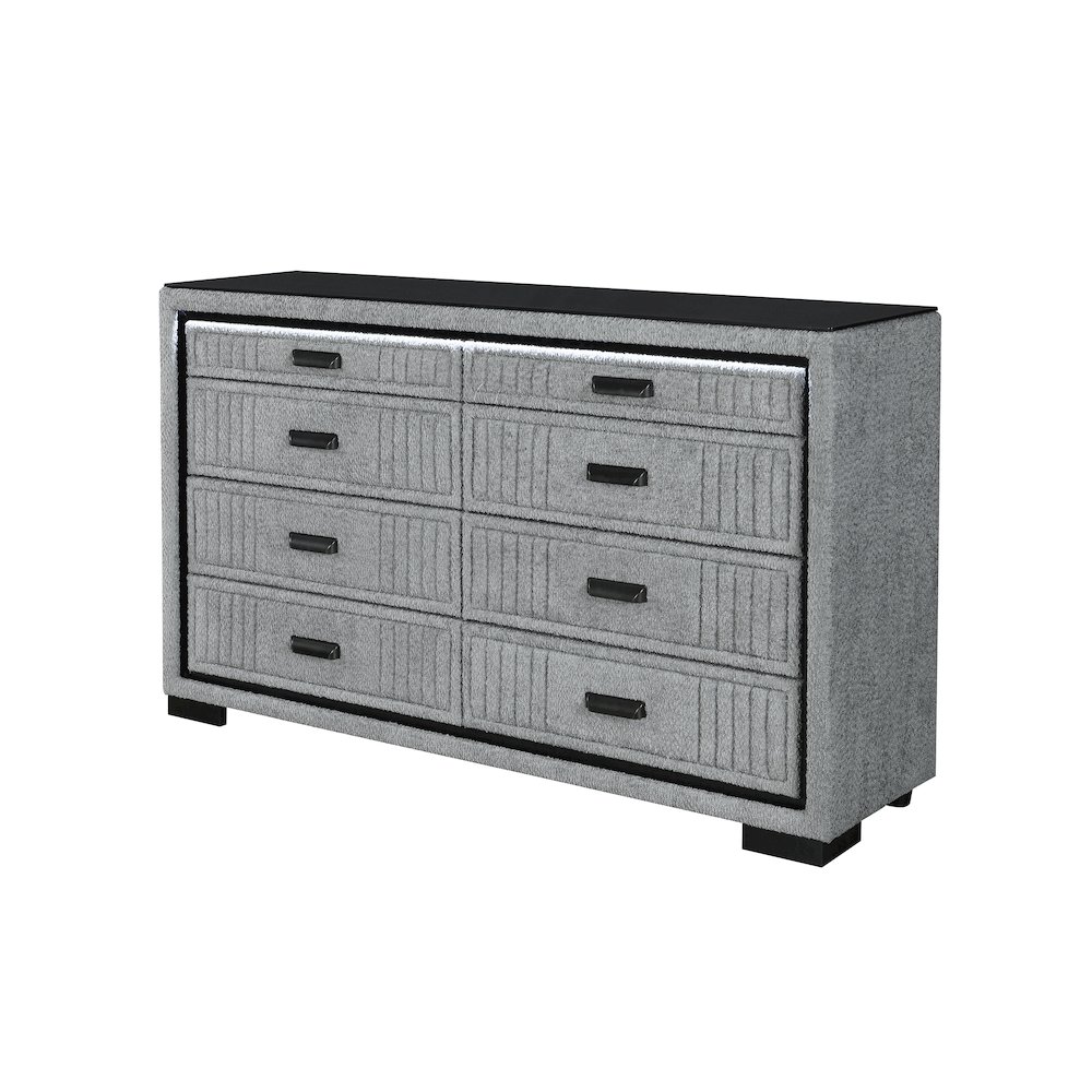 Isabella Grey Dresser With Led. Picture 2