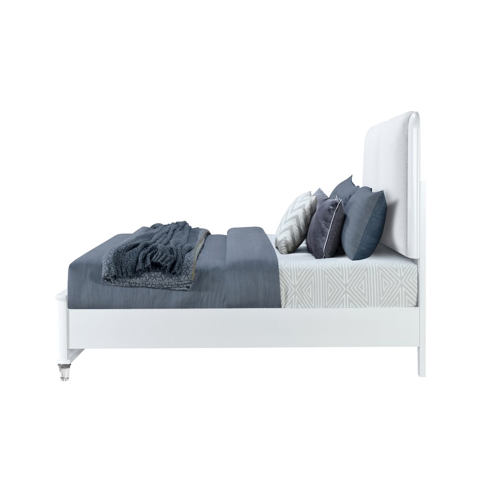 Contemporary Apollo Grey King Bed, Grey. Picture 3