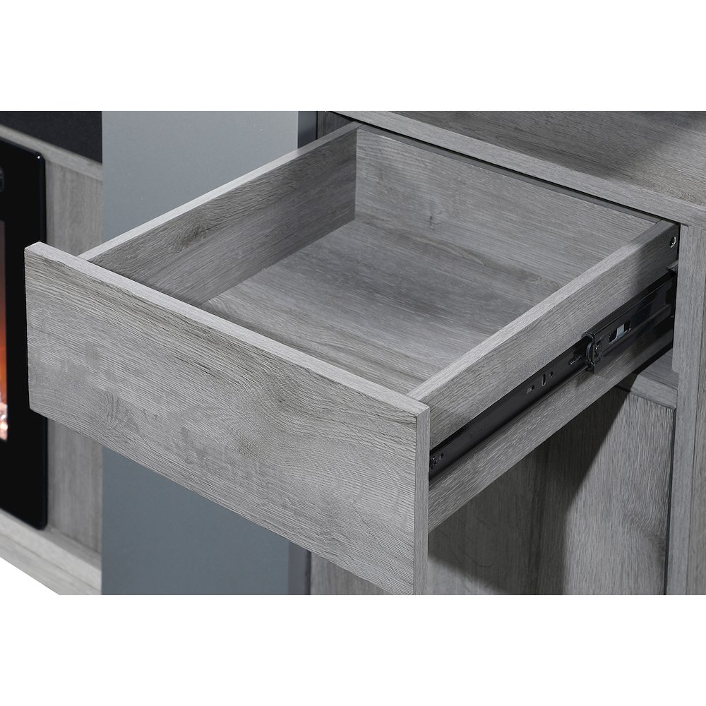Zoro Grey 76" Entertainment Unit With Bluetooth Speaker. Picture 3