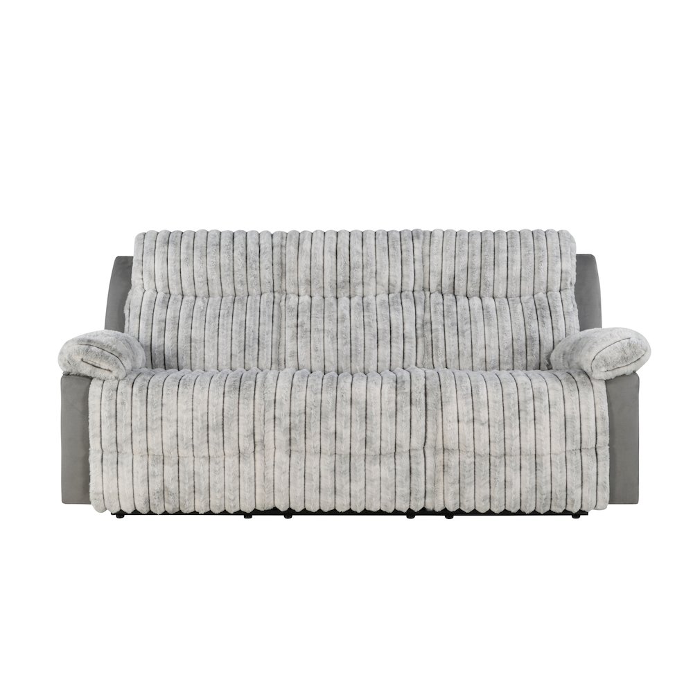 U6028 Grey Reclining Sofa. Picture 1