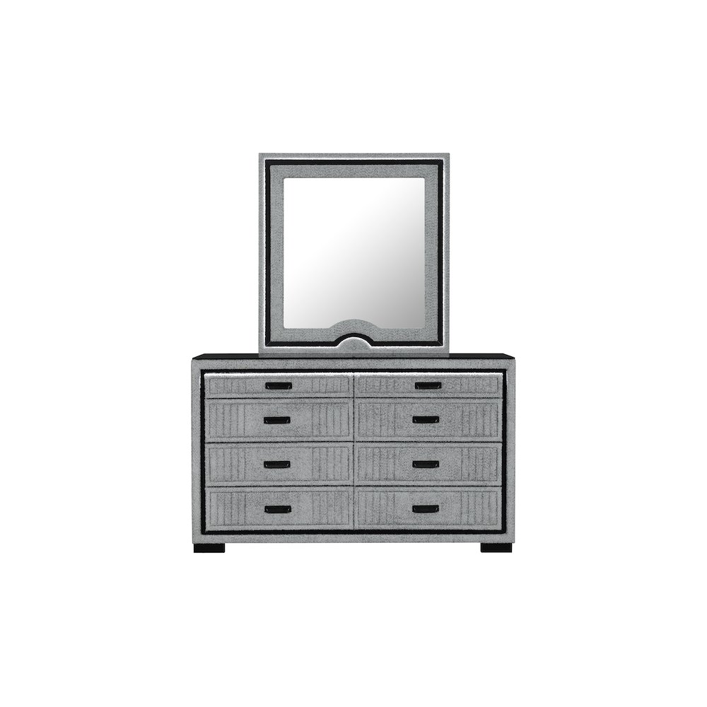 Isabella Grey Dresser With Led. Picture 3