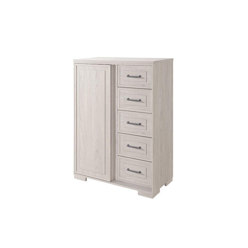 Clara Beige Sliding Door Chest. Picture 2