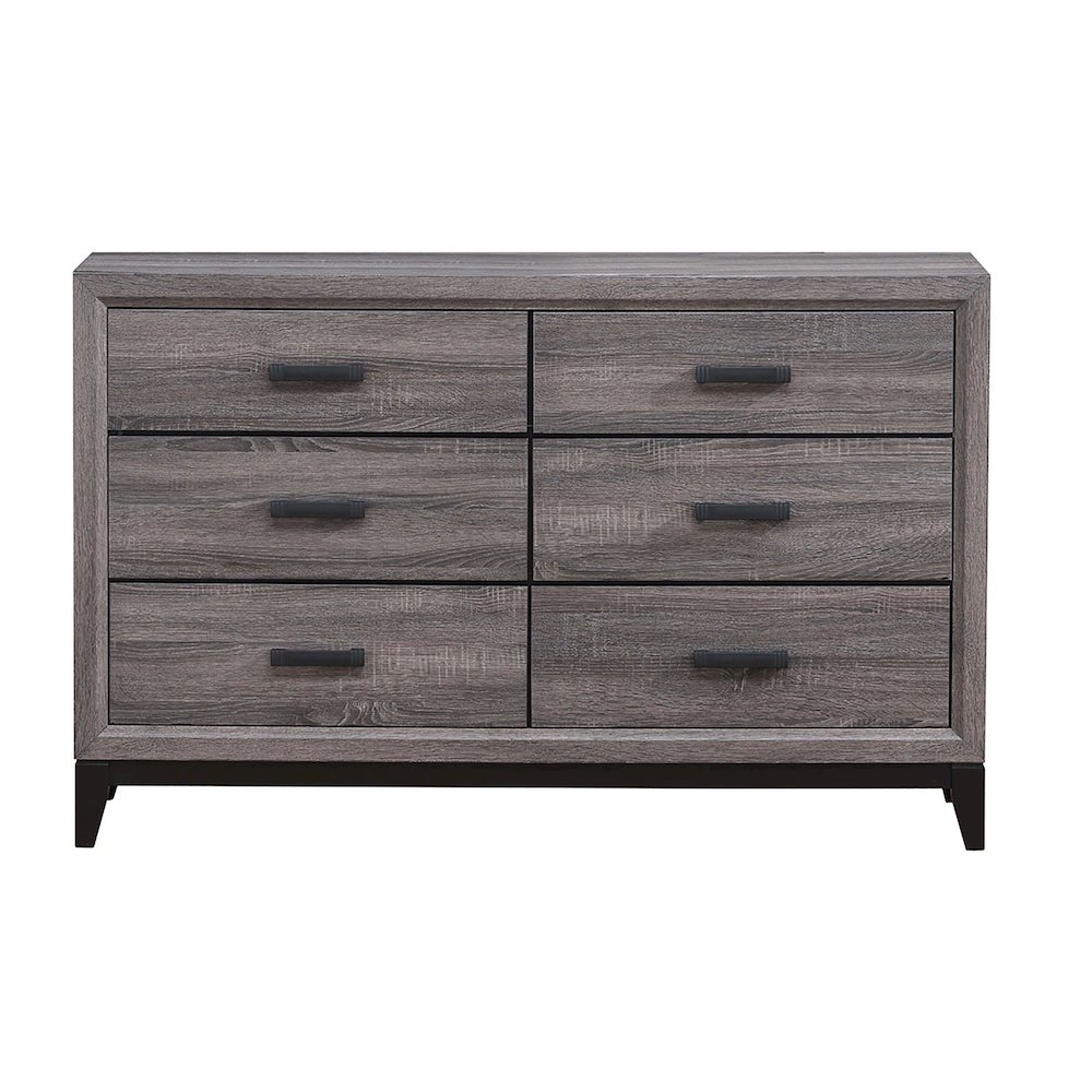 Rustic Transitional Kate Foil Grey Dresser, Foil Grey. Picture 3