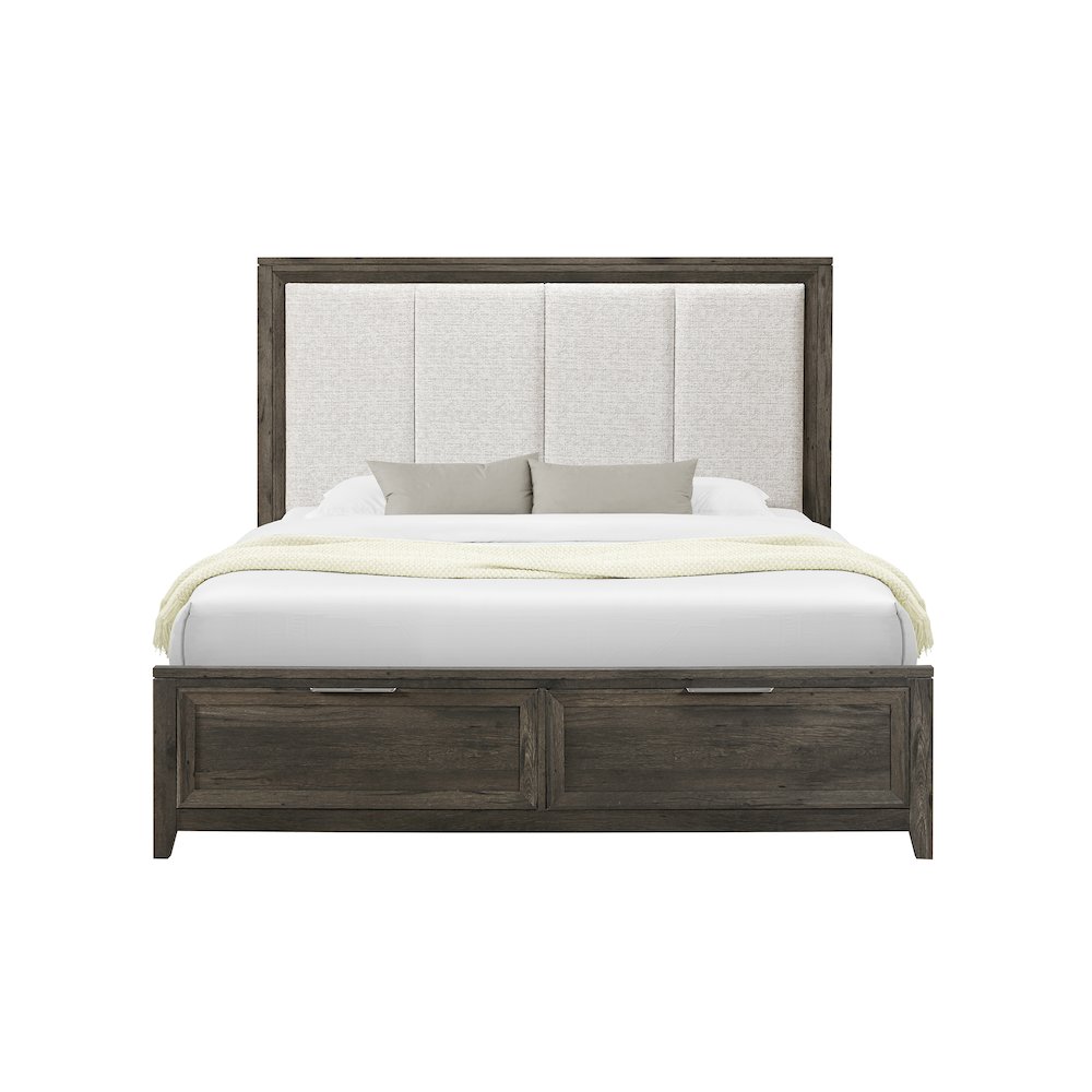 Mariah Dark Brown King Bed. Picture 1