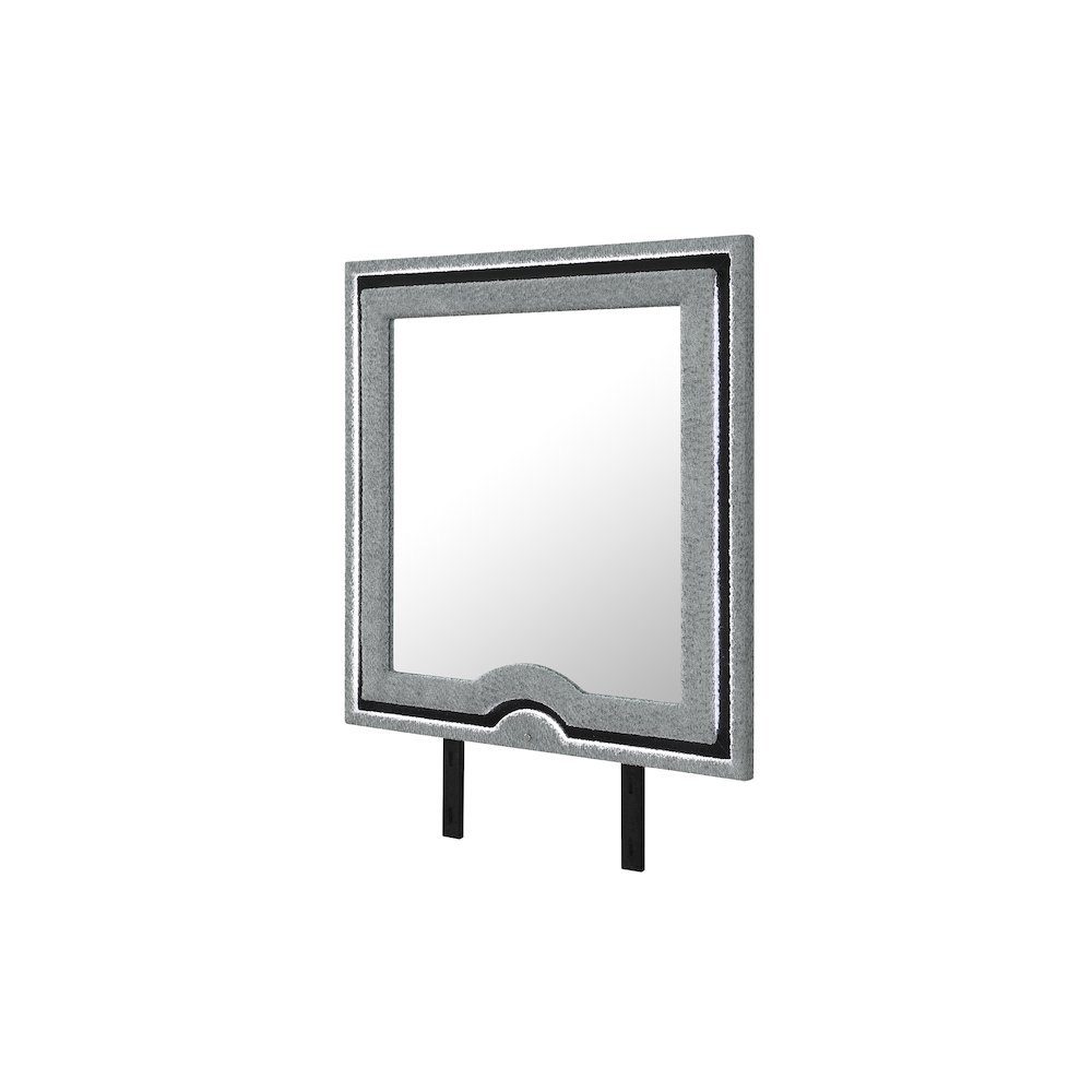 Isabella Grey Mirror With Led. Picture 2