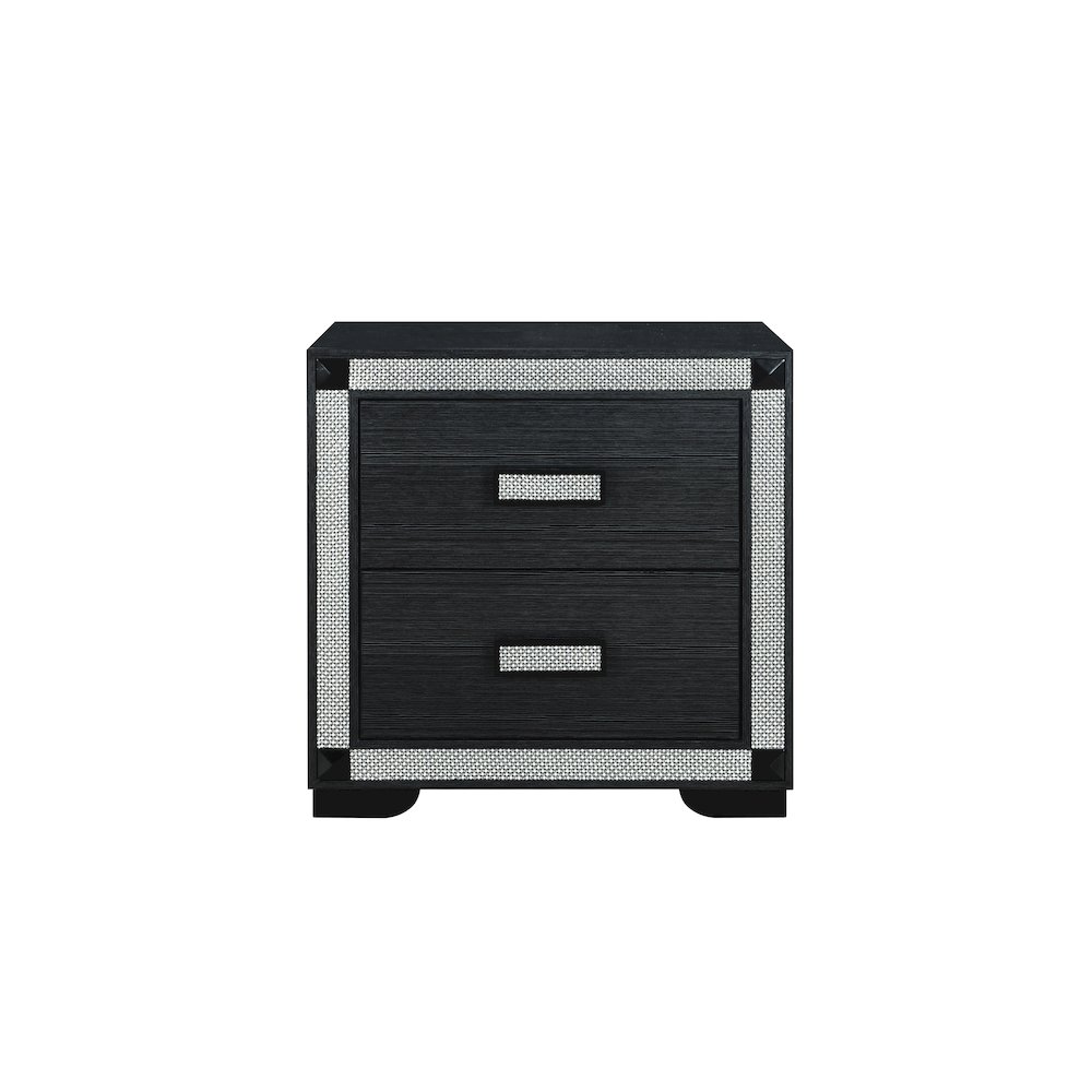 Soleil Charcoal Nightstand. Picture 1