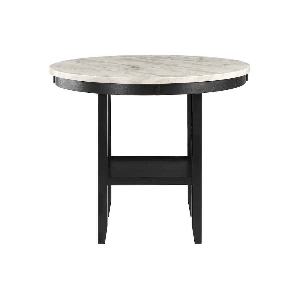 Transitional Bar Table, Black,White. Picture 1