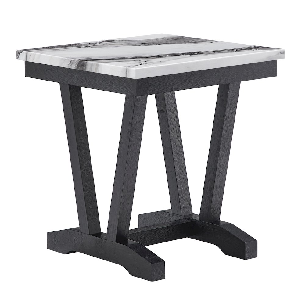 T1319 Blk/Wht End Table. Picture 2