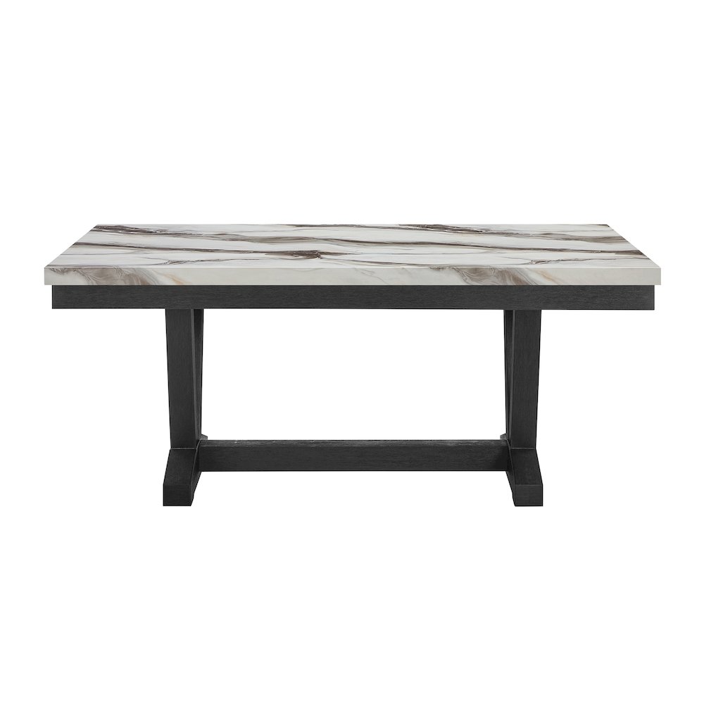 D1319 Black/White Dining Table. Picture 1