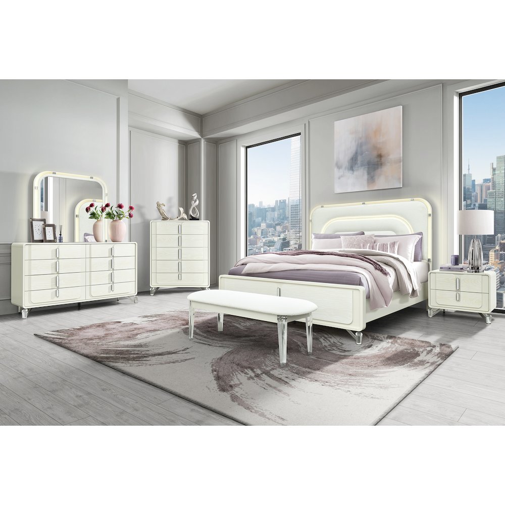 Lyra Beige Dresser. Picture 4