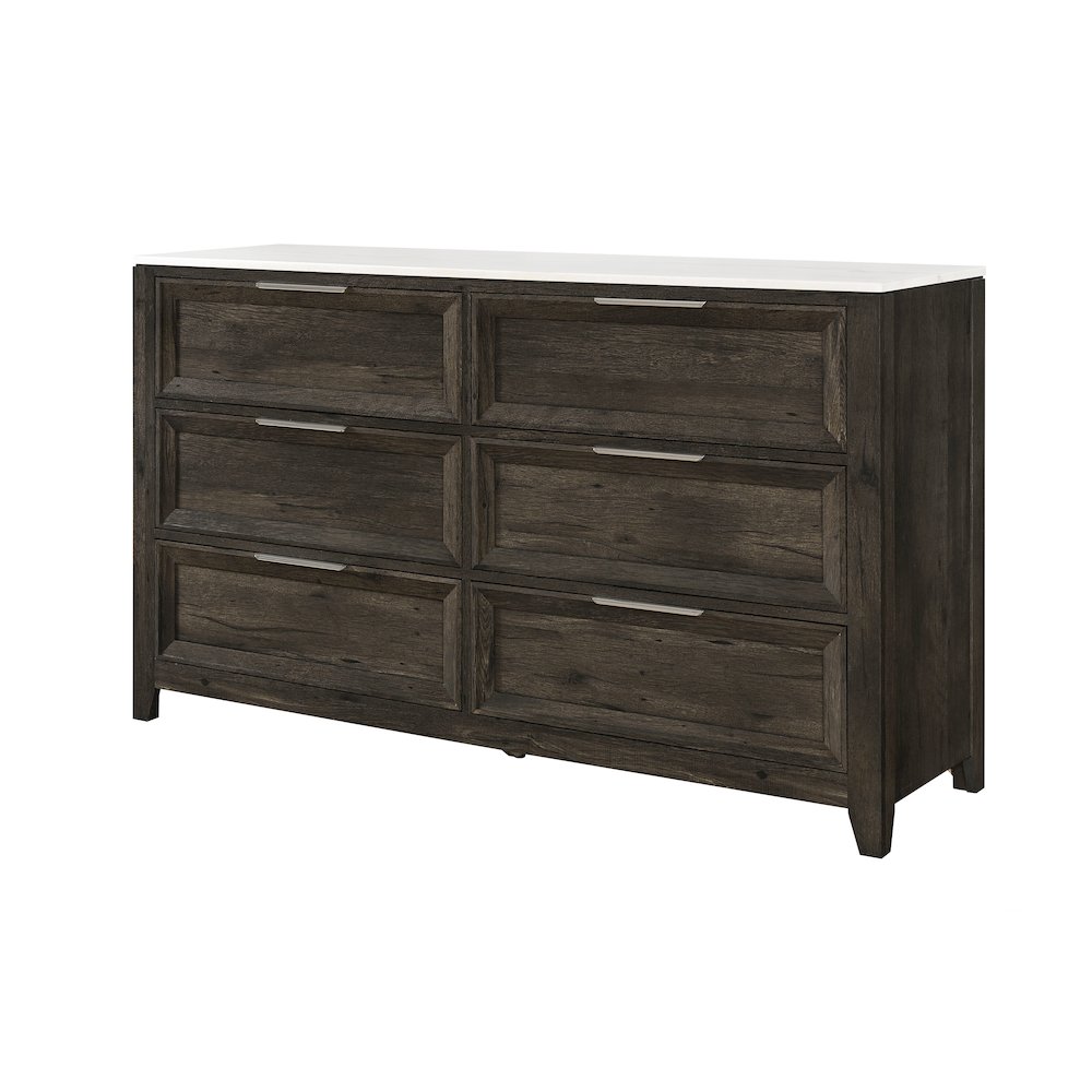 Mariah Dark Brown Dresser. Picture 2