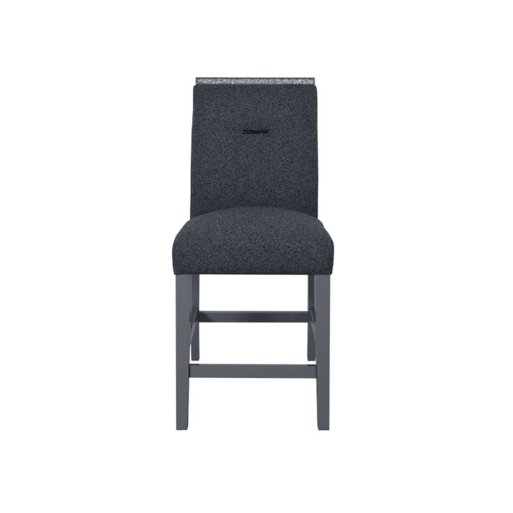 Monaco Dark Grey Bar Stool Kit Of 2. Picture 1