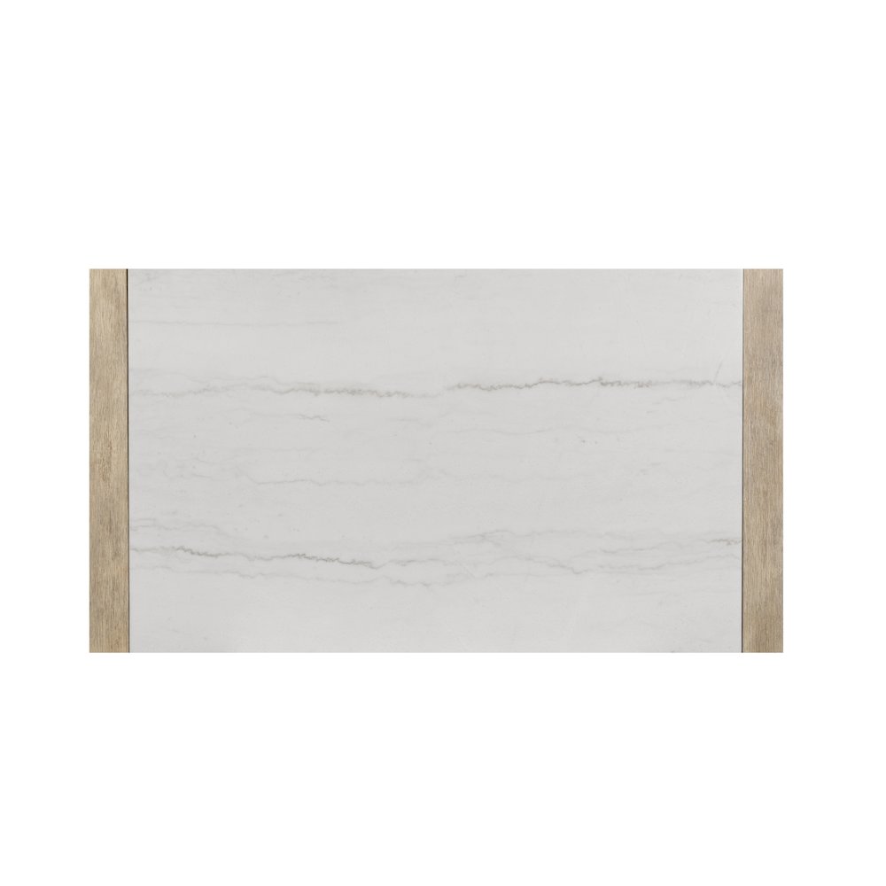 Contemporary Dining Table, Light Grey,White. Picture 2