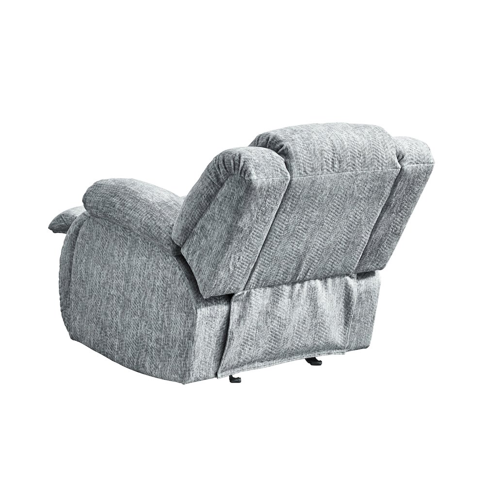 Transitional Glider Recliner, Grey. Picture 3