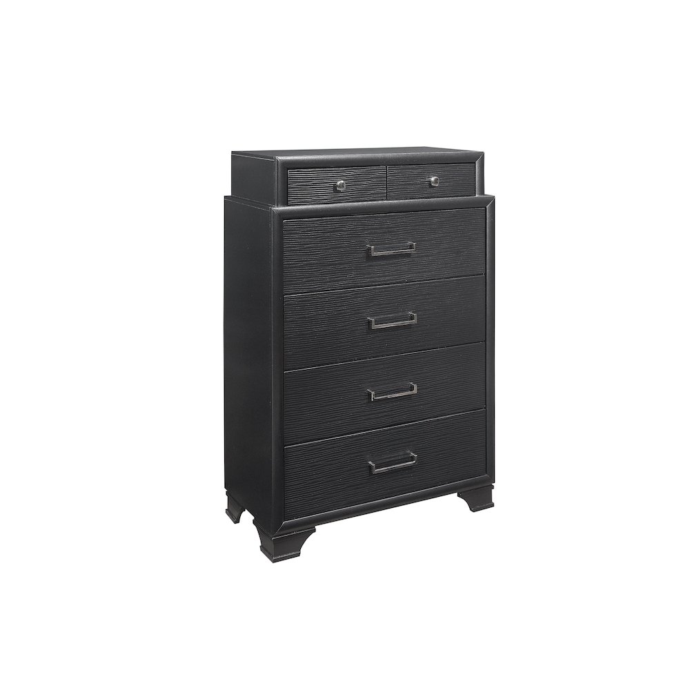 Transitional Glam Jordyn Grey Chest, Grey. Picture 2