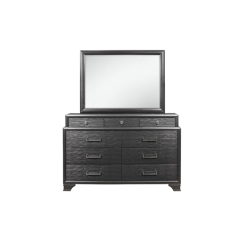 Transitional Glam Jordyn Grey Dresser, Grey. Picture 1