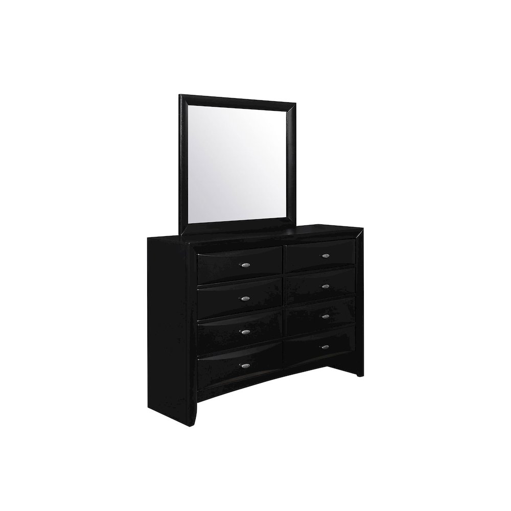 Transitional Linda Black Dresser, Black. Picture 2