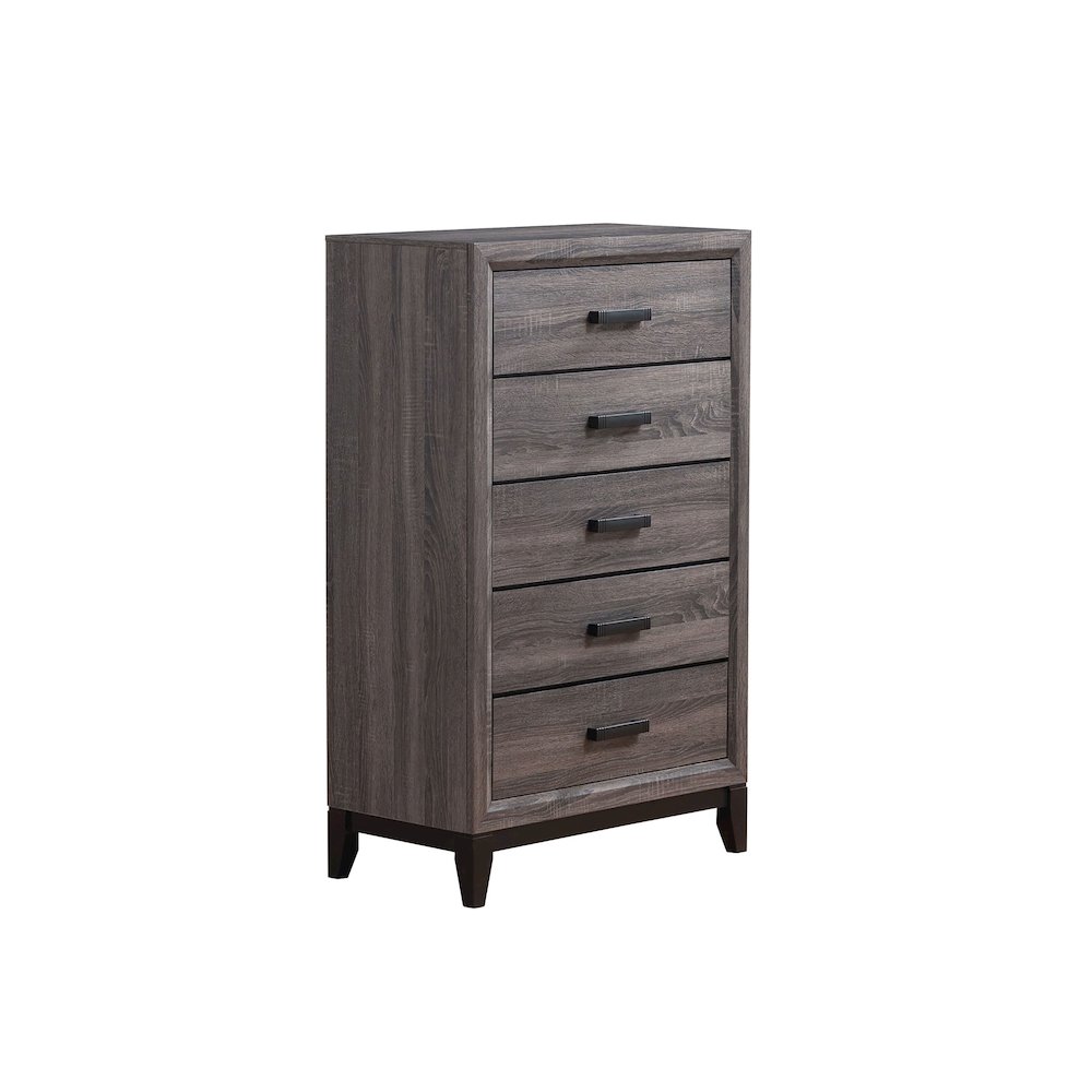 Rustic Transitional Kate Foil Grey Chest, Foil Grey. Picture 2