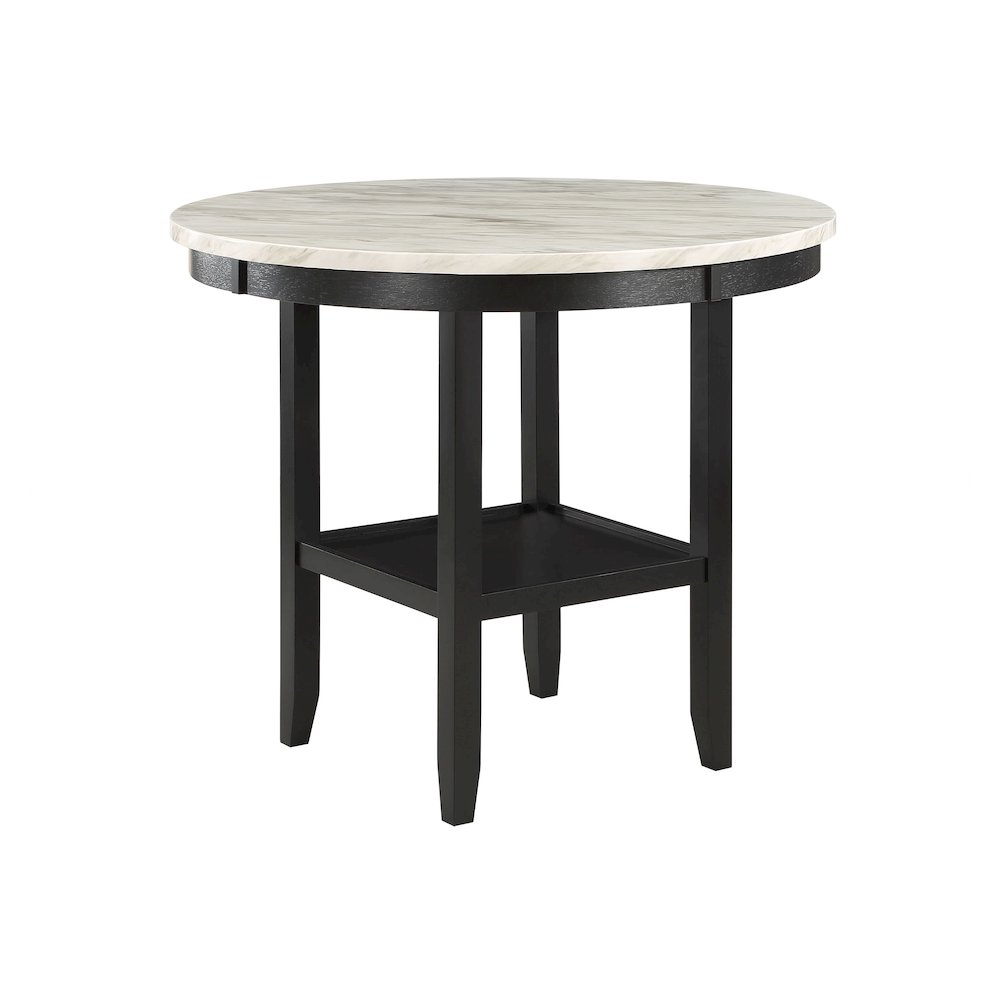 Transitional Bar Table, Black,White. Picture 2